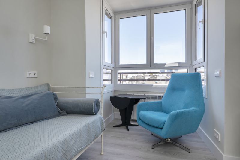 Bedroom Featuring Bay Windows